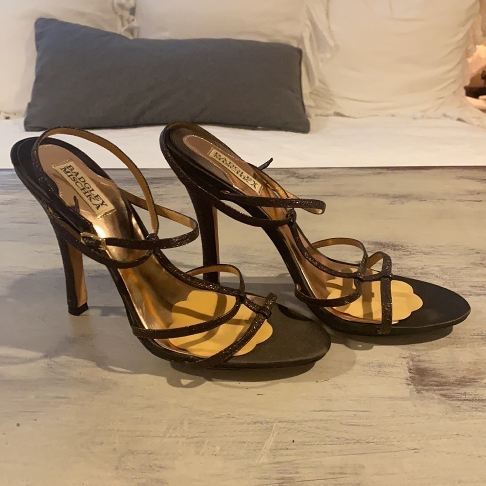 Badgley Mischka Strappy Bronze Sandal​​​​​​​​​​​ - Picture 9 of 9